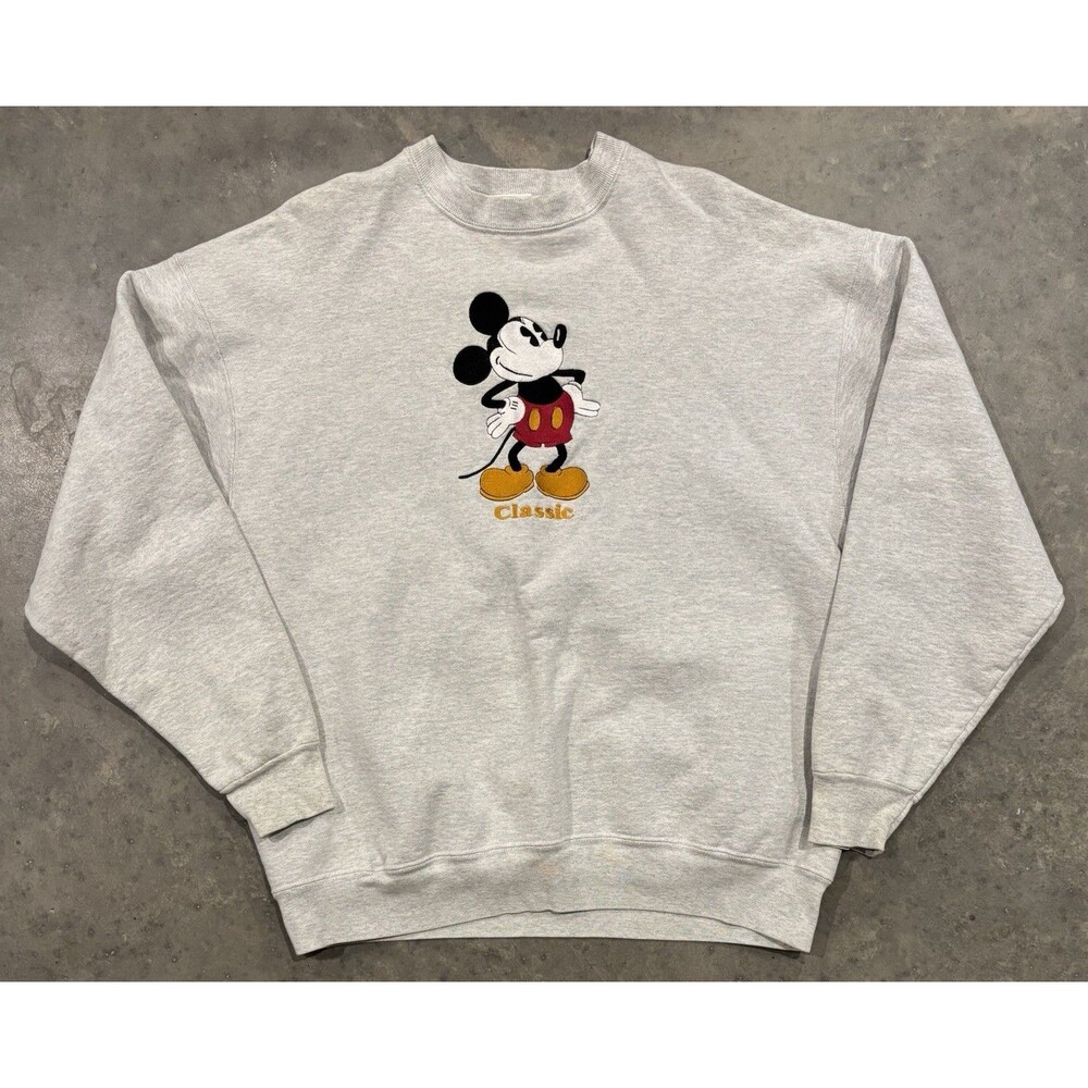 Vintage 80's Mickey & Co Mouse Disney Sweatshirt Crewneck Size XL Made In USA